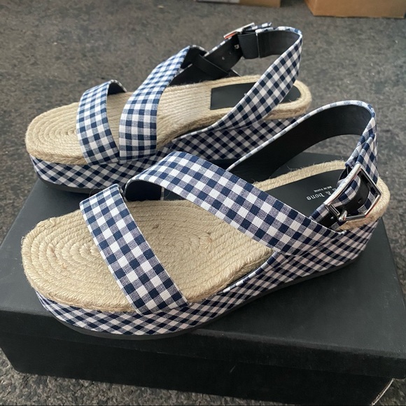 Rag & Bone Megan checkered Espadrilles sandals - Picture 4 of 9